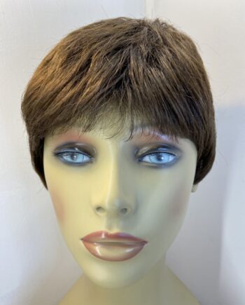 New dark brown petit cap wig. Brss506